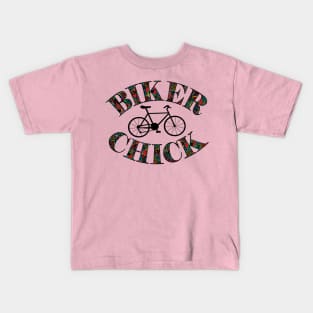 Biker Chick Bike Kids T-Shirt